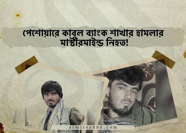 পেশোয়ারে কাবুল ব্যাংক শাখার হামলার মাস্টারমাইন্ড নিহত!